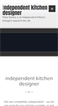 Mobile Screenshot of independent-kitchen-designer.co.uk